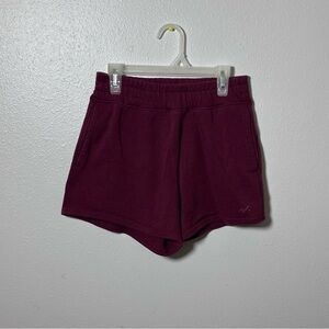 Hollister Women Red Ultra High-Rise Sweat Shorts size XS